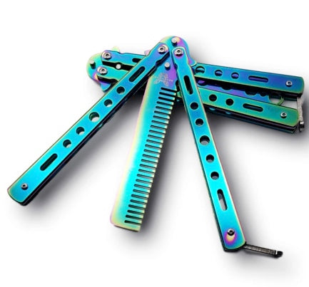 New Butterfly Training Tool Color Titanium Comb